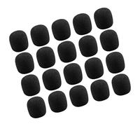 Alasum 80 Pezzi Spugne per Microfono Cuffie Foro Centrale Copertura in Schiuma Antivento per Lavalier Mic Sleeve per Riduzione Rumore e Comfort Prolungato