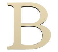 Alasum Adesivo Muro Lettera B in Acrilico Finitura Specchio Oro, Autoadesivo Resistente in Eva, Decorazione Elegante per Casa e Soggiorno Contemporanea
