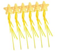 Alasum Bacchetta Stellare Paillettes 6 Pezzi, Accessorio per Travestimenti e Bomboniere per Feste di Compleanno , Oggetti di Scena per Spettacoli Teatrali e Giochi di Ruolo Fatati