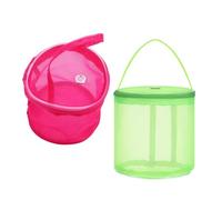 Alasum Borsa per Progetti di Filati 2 Pezzi in Nailon Portatile e Leggera, Organizer Rotondo per Gomitoli per Lavori a Uncinetto e Viaggi