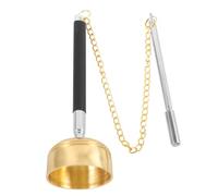 Alasum Campana Buddhista Per Preghiera e Meditazione Strumento Di Percussione Portatile Per Cerimonie Design Elegante e Maneggevole Suono Cristallino Per Pratiche Spirituali e Riti