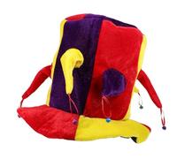 Alasum Cappello da Giullare Divertente Campanelli Multicolore, Cappello da Clown Flessibile e Multifunzionale per Feste in Maschera e Carnevale