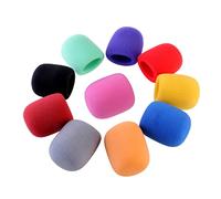 Alasum Cappucci Antivento Per Microfono Maneggevole Da Colori Protezione Per Karaoke Conferenze e Performance Live Coperture Alta Densità Per Microfoni Professionali