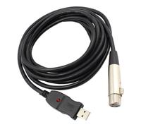 Alasum Cavo Convertitore USB Maschio a Xlr Femmina per Microfono, Cavo Adattatore Audio per Registrazione e Canto, Accessorio Audio Plug And Play per Computer, 3 Metri