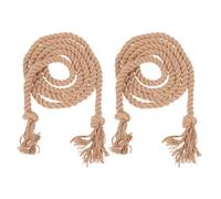 Alasum Cintura Donna Medievale in Cotone e Lino Regolabile 2 Pezzi Stile Gotico Unico Cintura Lunga Intrecciata Marrone per Abiti Comodi