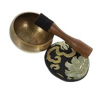 Alasum Ciotola Tibetana Per Meditazione e Yoga Realizzata Con Materiali Resistenti e Pratici Per Uso Prolungato Suono Meraviglioso Per Pratica Dello Yoga Vipassana Sahasrara Preghiera Per