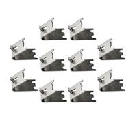 Alasum Clip Spessore 1,5mm 10 Pezzi in Acciaio Inossidabile Design a Coda di Rondine Curva Resistente e Stabile per Ripiani Frigorifero e Congelatore per Congelatori e Vetrine