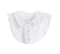 Alasum Colletto Finto Bianco in Poliestere per Donna, Facile da Abbinare e Comodo da Indossare, Collare Stile Camicia con Collo Alto, Accessorio Elegante per Ogni Occasione