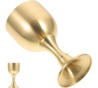Alasum Coppa di Ottone Vintage per Offerte Sacre, Leggera e Facile da Pulire, per Tè e Vino in Incontri Informali o Pranzi Formali