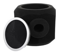 Alasum Copri Microfono in Spugna Fonoassorbente Nero Design Portatile e Leggerezza per Supporti da Terra e Piccoli Treppiedi
