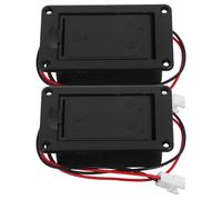 Alasum Custodia Batteria Per Chitarra Acustica e Basso Con Supporto a 2 Pin, Scatola Batteria Compatta e Leggera Per Pickup Attivo, Coperchio Con Contatti Resistenti Per Accessorio Strumenti Musicali