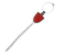 Alasum Eliminatore di Elettricità Statica in Metallo Rosso per Auto Catena Singola Design Semplice e Stile Elegante, Installazione Facile con Supporto a Sospensione Conveniente