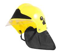 Alasum Elmetto Giocattolo Pompiere Giallo Leggero per Feste Costume Carnevale Accessorio Vigile per Divertenti Party Tematici