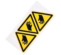 Alasum Etichette di Avvertimento Sicurezza Autoadesive in Vinile Giallo 3 Pezzi per Rischio Taglio Mani Facili da Applicare e Sicure per Ambienti di Lavoro