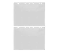 Alasum Fogli Portamonete in Acrilico Trasparente A4 12 Tasche da 58 Mm, Protezione Professionale per Collezione Monete, Custodia Flessibile e Leggera per Raccoglitori da