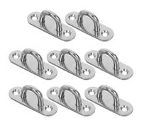 Alasum Ganci in Acciaio Resistente per Soffitto e Muro Piastra Occhiello Resistente alla Corrosione Marina Ganci U per Vele Parasole Amache e Sedie Sospese per Uso Esterno