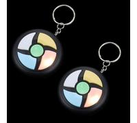 Alasum Gioco di Memoria Portatile per 2 Pezzi, Ciondolo Portachiavi in Plastica, Giocattolo Sensoriale per Allenamento Concentrazione e Coordinazione Occhio-mano, per Zaino e Viaggi