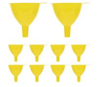 Alasum Imbuto Laboratorio in Plastica Giallo 60mm Gambo Breve per Dosaggio Liquidi, Facile da Conservare, per Trasferimento in Bottiglie Piccole, Confezione da 15 Pezzi