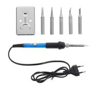Alasum Kit Saldatore Elettrico Corpo in Lega di Alluminio e 60w Controllo Temperatura Regolabile per Set Saldatura Portatile per Uso Domestico e Professionale Uso Domestico Professionale