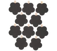 Alasum Lavagna Nera in Legno 10 Pezzi Clip Cancellabile Decorativa, Mini Lavagna Pratica per Party e Annotazioni