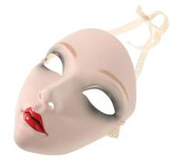 Alasum Maschera Cosplay Vintage Bianca in Plastico Design Raffinato e Materiale Confortevole per Performance Sul Palco ed Eventi Tradizionali