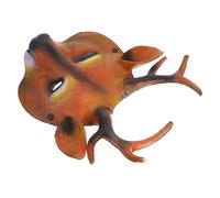 Alasum Maschera Pieno Facciale di Cervo in Schiuma Pu Corna Creative, Resistente a Deformazioni e Sbiadimento, per Feste in Maschera e Natale