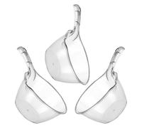 Alasum Mestoli in Plastica Comodamente Manico Ergonomico Set 3 per Acqua Versatili Mestolo per Servire Acqua per Cucina e Bagno