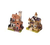 Alasum Mini Casa in Pietra Ornamentale in Resina per Giardino