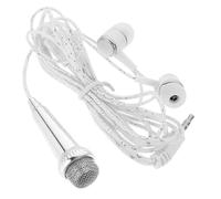 Alasum Mini Microfono Portatile per Canto e Registrazione Voce Microfono da Telefonino in Plastica per Uso Esterno per Famiglia e Amici