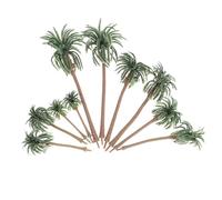 Alasum Modello Mini Palma Esotica in Plastico Verde 10 Pezzi per Decorazioni Micro Paesaggio e Casa Ornamentale Realistica per Tavolo Sabbia