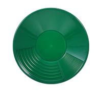 Alasum Padella la Ricerca Dell'oro in Plastica Verde 14,9" con Scanalature Profonde per Setacciatura Efficiente, Leggera e Resistente, per Attività Minerarie Ricreative All'aperto