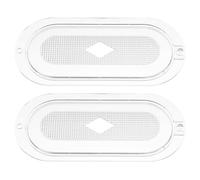 Alasum Paralume Ovale Coprilampada Robusto per Cappa da Cucina in Plastica 2 Pezzi Accessorio Sostitutivo per Casa e Ristorante per Lampada Aspirante