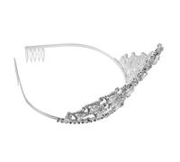 Alasum Per Concorso Di Bellezza Diademi Per Donne Cerchietto Per Da Sposa Da Sposa Da Forare In Argento