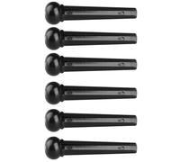 Alasum Perni del Ponte Accessori per Chitarra Acustica ed Elettrica per Chitarra Acustica 6 Pezzi in ABS Nero Alta Durata e Non Si Deformano