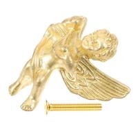 Alasum Pomelli in Ottone a Forma di Angelo per Armadi e Cassetti, Design Delicato e Unico, Facili da Installare, per Decorare la Casa Stile Vintage