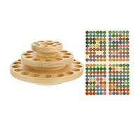 Alasum Porta Oli Essenziali in Legno a 3 Livelli Rotazione Compatta e Numerosi Scomparti per Bottiglie, per Organizzare e Conservare Oli Essenziali in Casa come Regalo