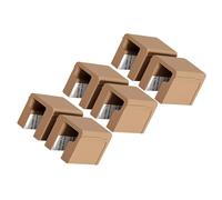 Alasum Protezione Angolare in Silicone a Forma con Elevata Adesività Set da 6 Pezzi Colore Caffè per Sicurezza per Maniglie di Armadi e Cassetti Ragazzo Ragazza