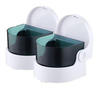 Alasum Pulitore Portatile Facile da Usare per in Plastica Gioielli Bianco e 2 Pezzi Coperchio in Oro e Argento Orecchini e Ornamenti