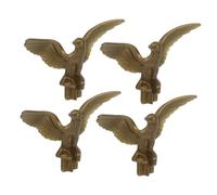 Alasum Puntale Bandiera Aquila in Plastica Resistente, Set 4 Pezzi per Aste Portabandiera da Esterno, Decorazione Superiore per Pennone da Giardino e Cortile, Facile Installazione