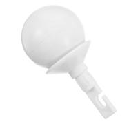 Alasum Puntale Bastone da Passeggio Gancio Rotante Testa Sfera Bianco Plastica Resistente Ricambio per Camminare Non Vedenti e Supporto Stabilità Bastoni da Trekking