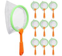 Alasum Reti da pesca per bambini, 10 pezzi, per giochi all'aperto, colori assortiti, 22 cm, perfette per catturare pesci insetti e farfalle