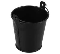 Alasum Secchio per Grasso da Griglia in Metallo Nero 7,7x7,5x5,6 Cm, Accessorio per Barbecue all’Aperto, Contenitore Raccogli Olio Compatto per Picnic e Giardinaggio