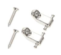 Alasum Set 1 Pezzo Guide per Corde Chitarra Elettrica in Metallo Argento Viti di Montaggio Ferma Corde Speciale per Prolungare la Vita