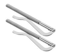 Alasum Set 2 Pezzi Clip per Soldi in Lega di Zinco Argento, Fermaglio Semplice e Elegante per Fissare Contanti senza Graffiare, per Ufficio e Uso Quotidiano