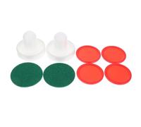 Alasum Set 2 Pezzi Spingitori e Dischi da Air Hockey in Plastica 60mm e 51mm, Accessori per Mini Tavolo Hockey su Ghiaccio, Ricambio Resistente per Gioco Sportivo Domestico