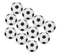 Alasum Set 30 Mini Palloni da Calcio in Miniatura Nero e Bianco, Accessori Decorativi per Casette e Campi delle Fate, Piccoli Ornamenti Sportivi e Giochi Fai da Te