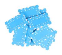 Alasum Set da 10 Fiches da Poker in Plastica ABS Colore Azzurro Vivace Gettoni da Gioco Riutilizzabili per Poker Mahjong e Giochi di Matematica per Accessori per Serate di Gioco a