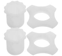 Alasum Set da 2 Anelli in Silicone per Microfono Protezione Antiurto e Design Compatto, Facile da Installare e Rimuovere, per Ktv e Bar, Colore Bianco