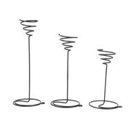 Alasum Set da 3 Portafiori a Spirale in Metallo Resistenti Supporti per Piante da Balcone e Decorazioni da Giardino per la Casa e L’Ufficio