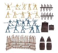 Alasum Set da Gioco Pirata 43 Pezzi Scheletro Guerriero e Accessori in Plastica Sicura, Decorazioni Tematiche per Feste dei Pirati e Regali per Ragazzi